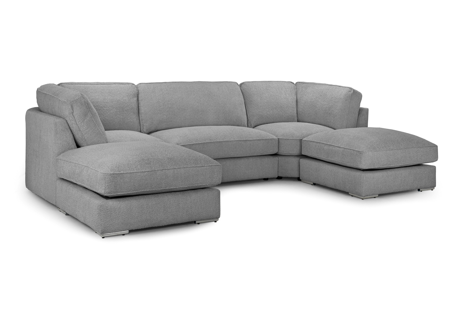 Inga Fullback Sofa Grey U Shape Corner (1)