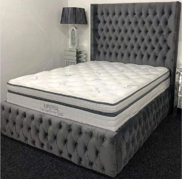 The royal wing back Chesterfield Bed range