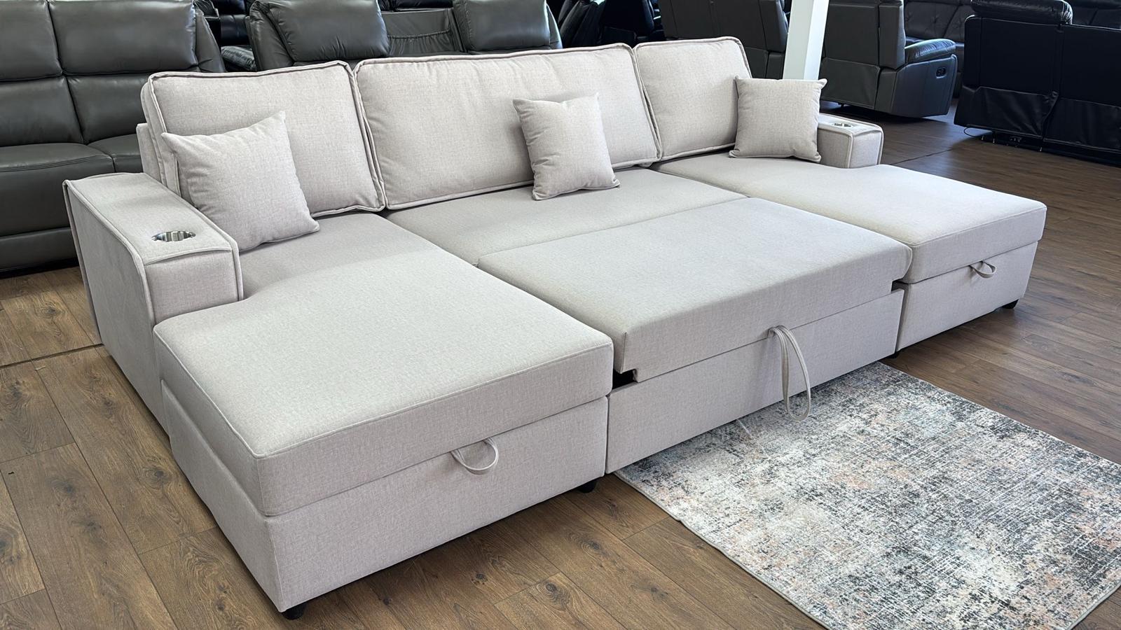 Milan U shape sofabed