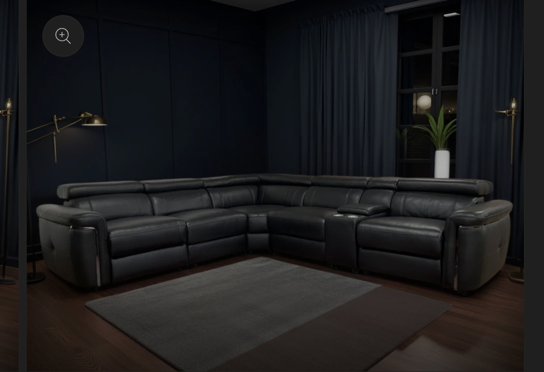 Summervill electric corner recliner sofa range