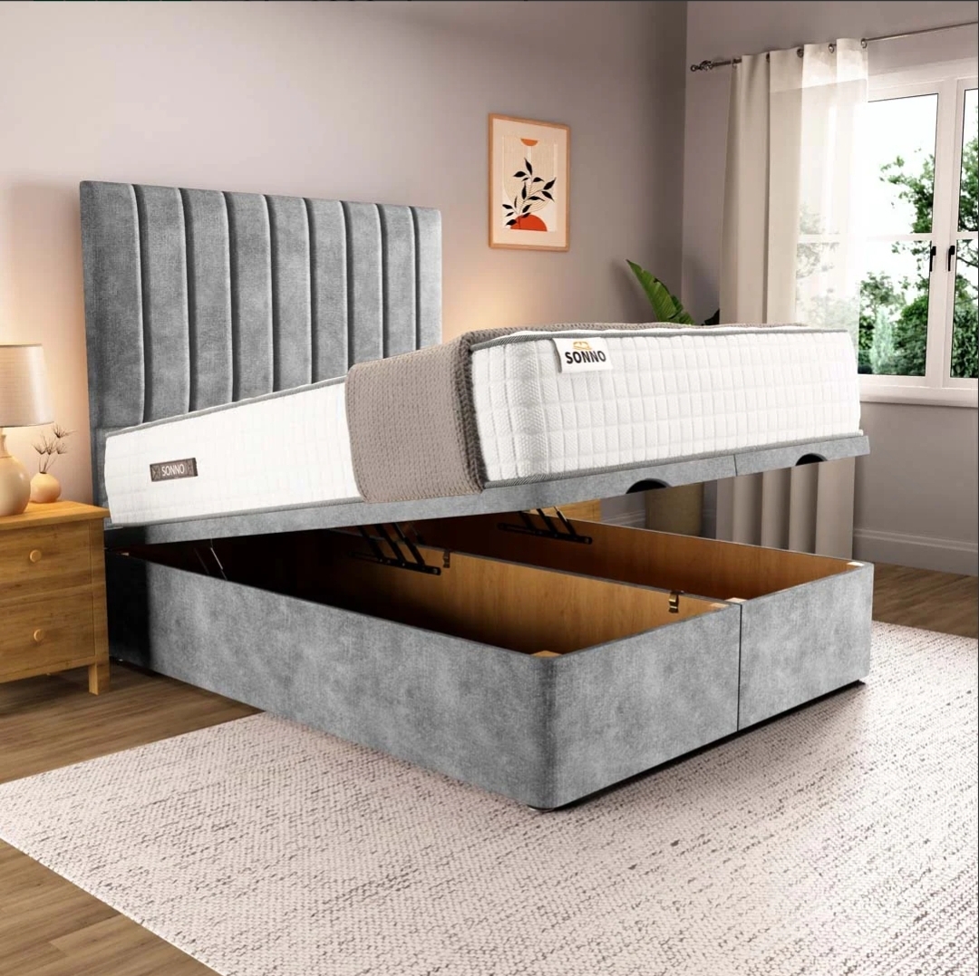 Gas lift ottoman divan bed set