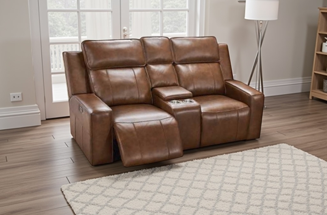 Barcelona electric recliners - brown or grey leather