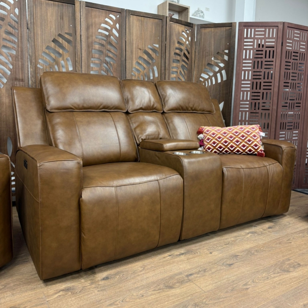 Copy of Barcelona electric recliners - brown or grey leather