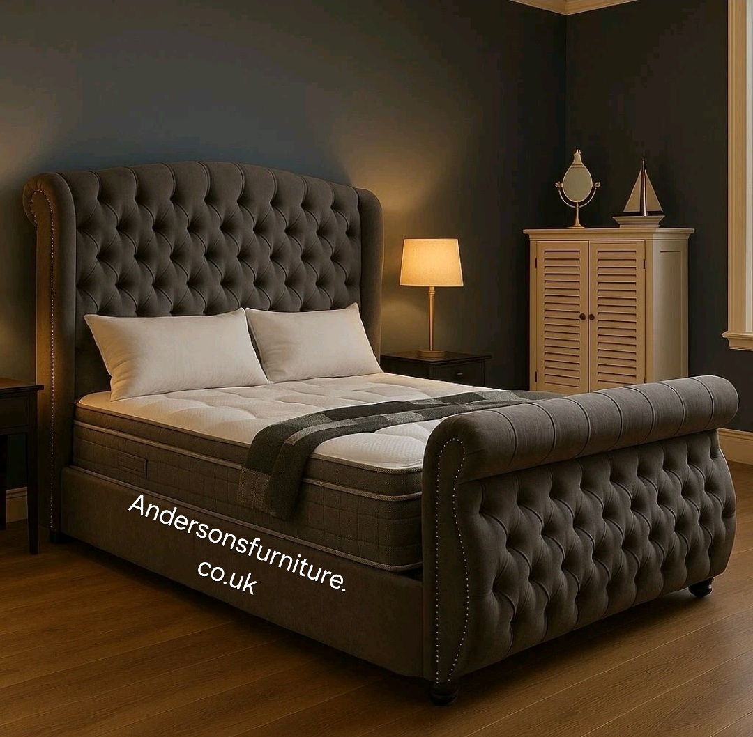 Athena Chesterfield bed frame - Large verity of Colours and fabrics