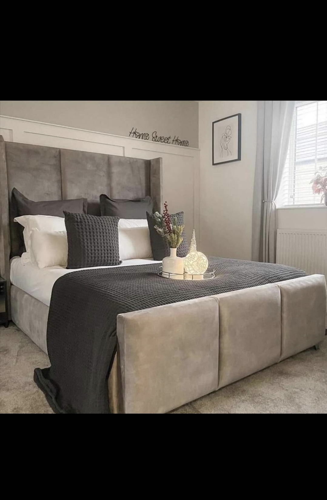 Paris bed frame - in a variety of colours and premium fabrics