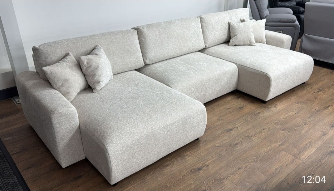 Luma u shape sofabed in natural or grey