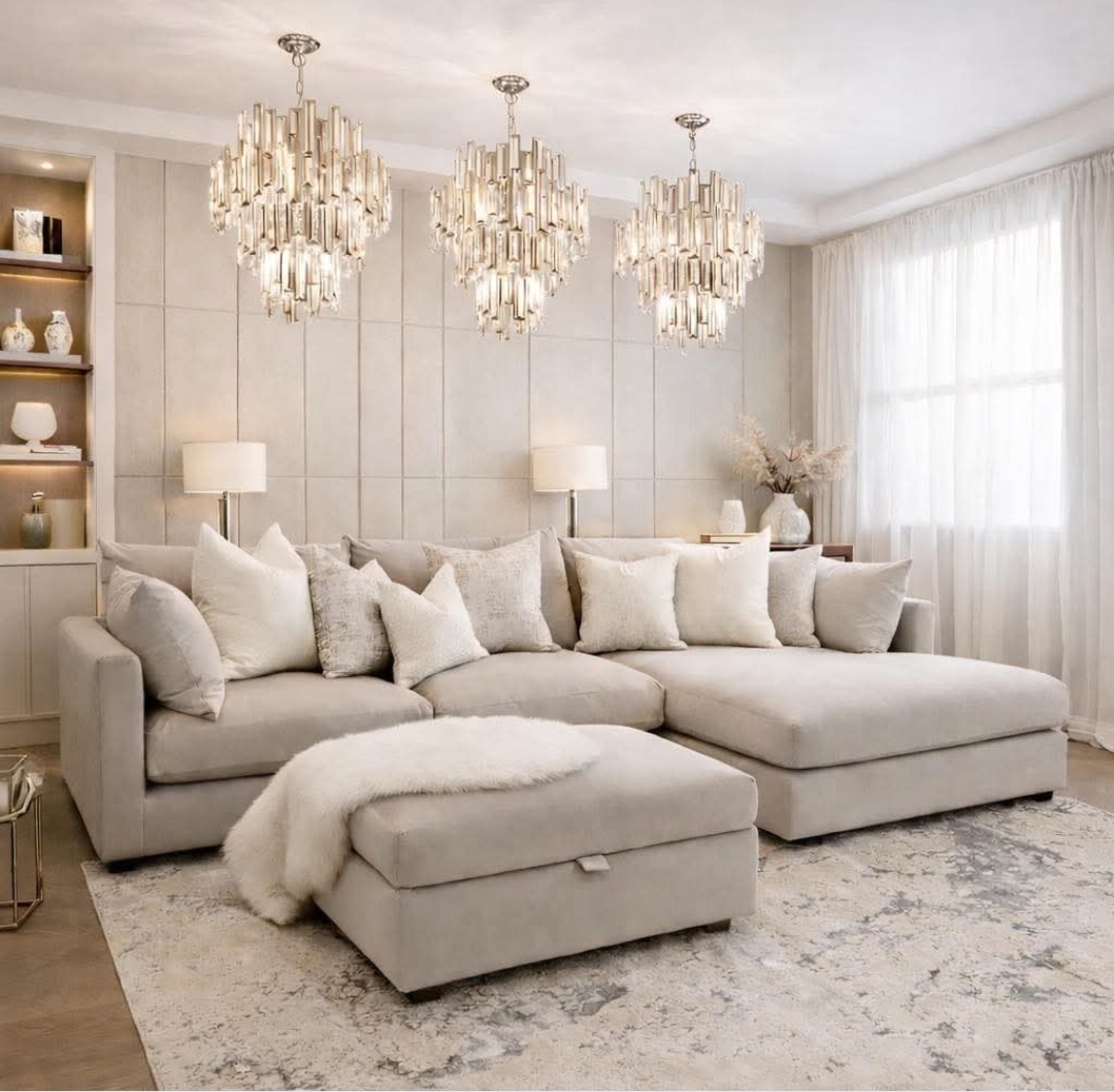 L shape sofa - Bailey- in verity of Colours & fabrics- uk delivery