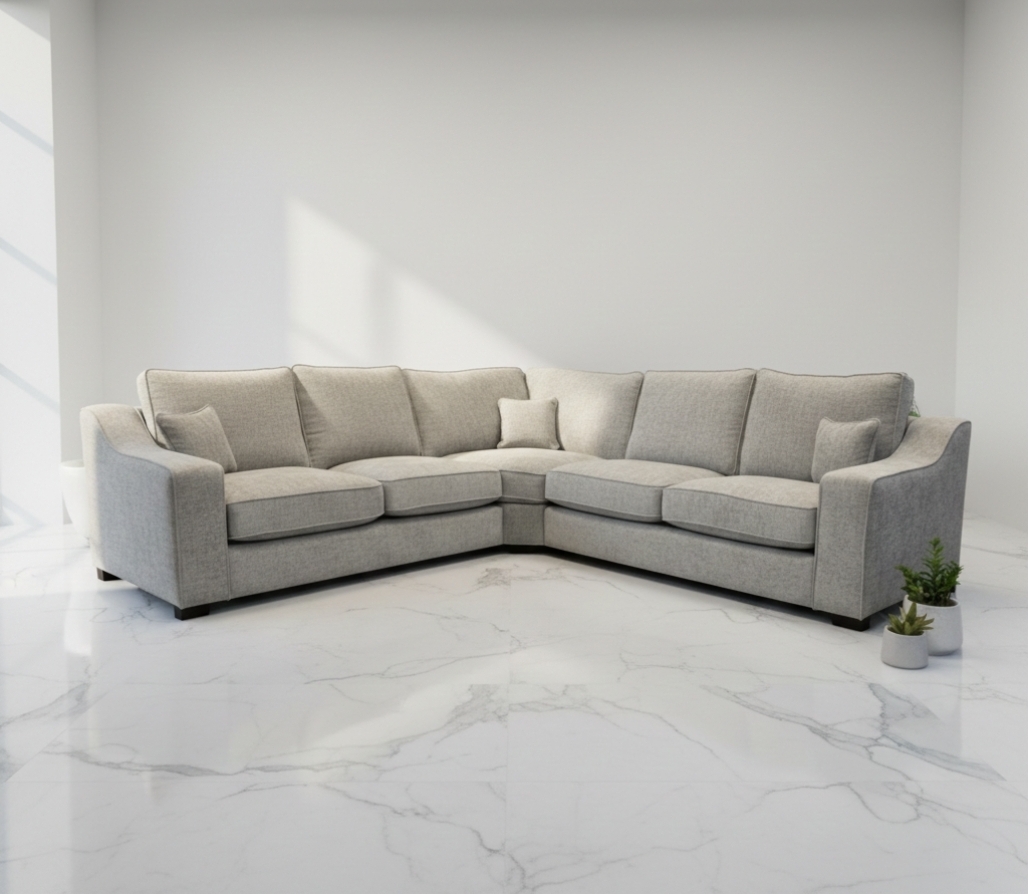 Nabraska- corner sofa - Colours- beige- grey - uk delivery