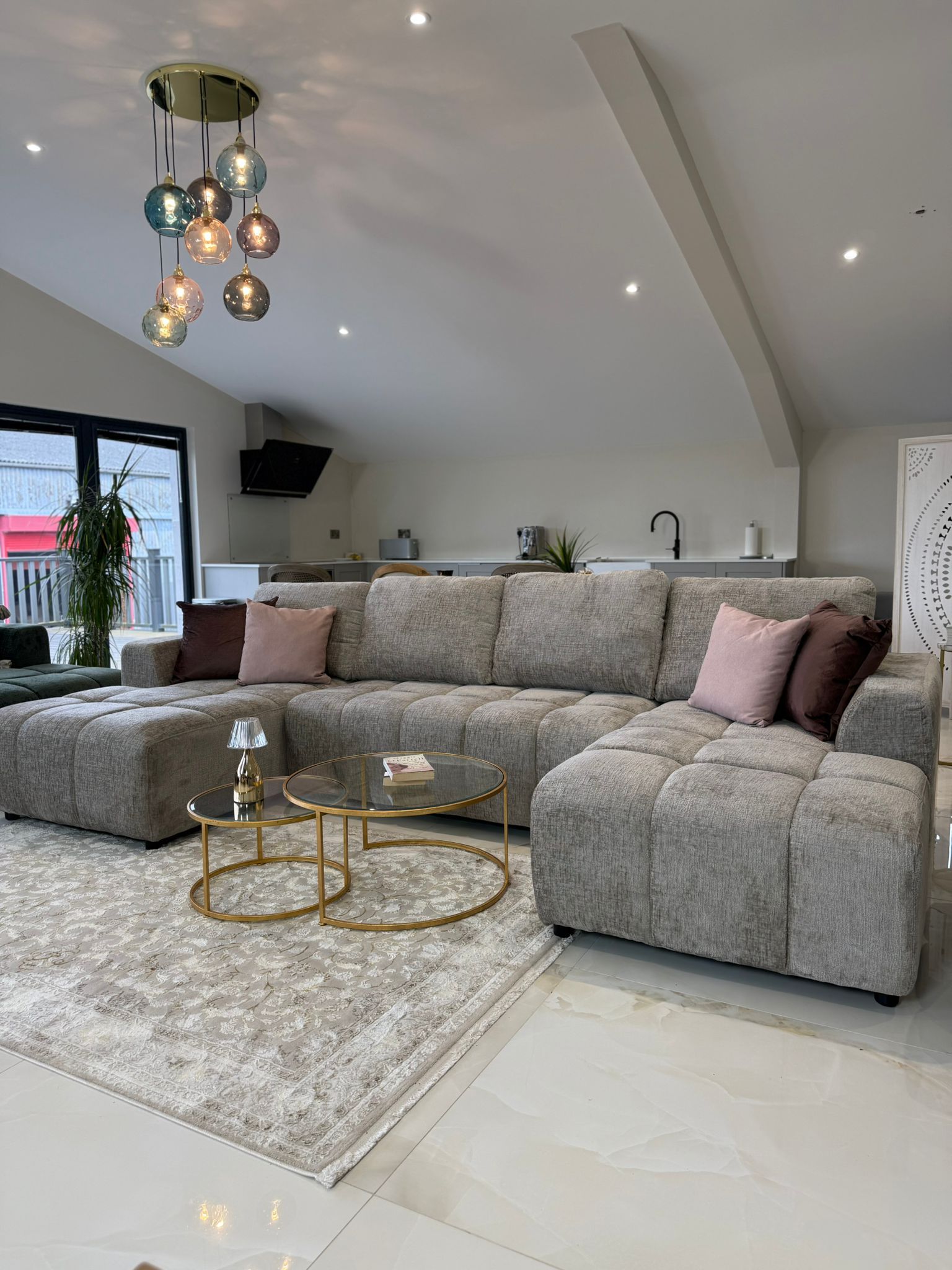 shanghai u shape sofa bed - verity of Colours- uk delivery