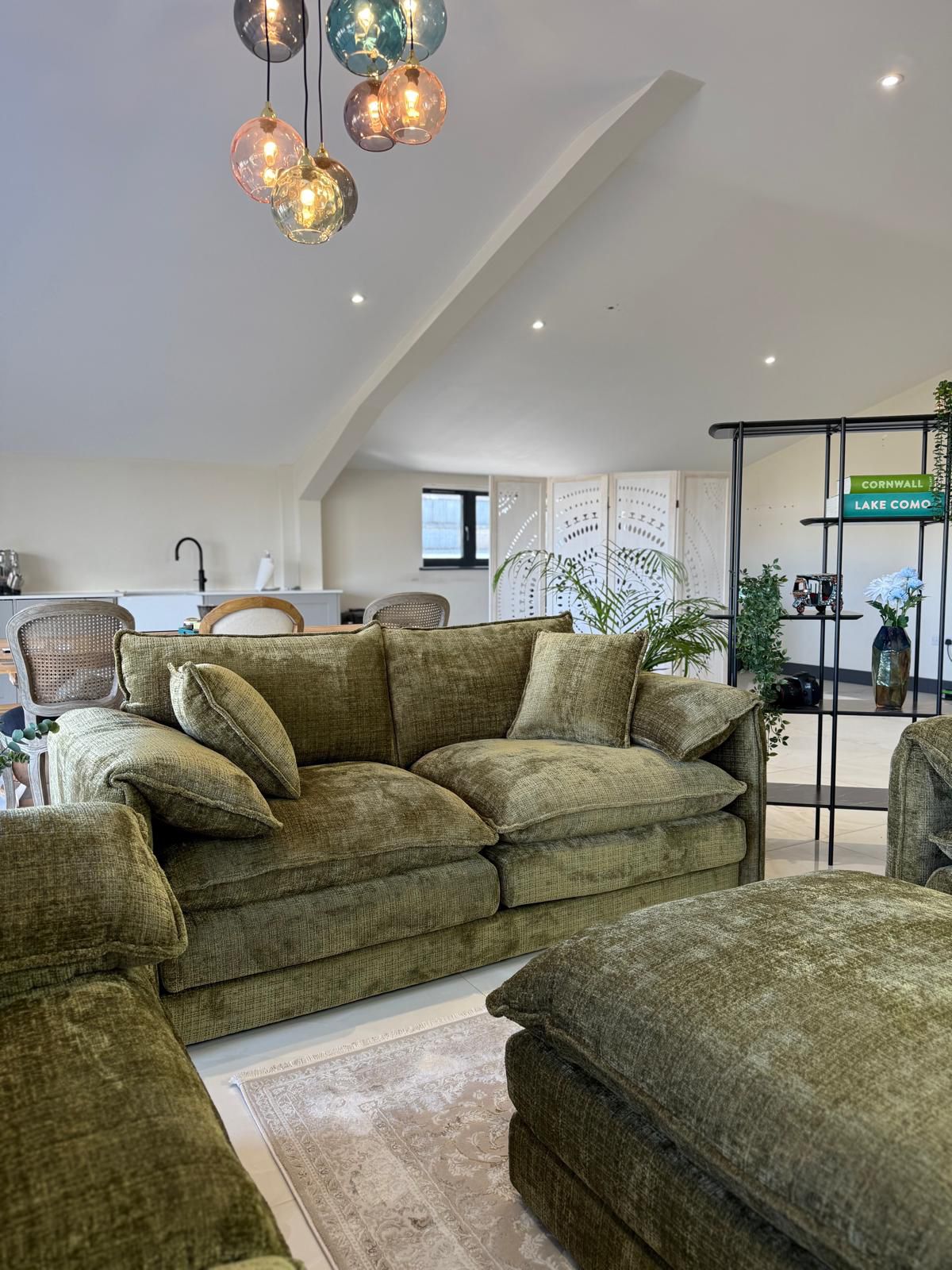 Solaya 3 seater - 2 seater - chairs -Footstool- verity of Colours- uk delivery
