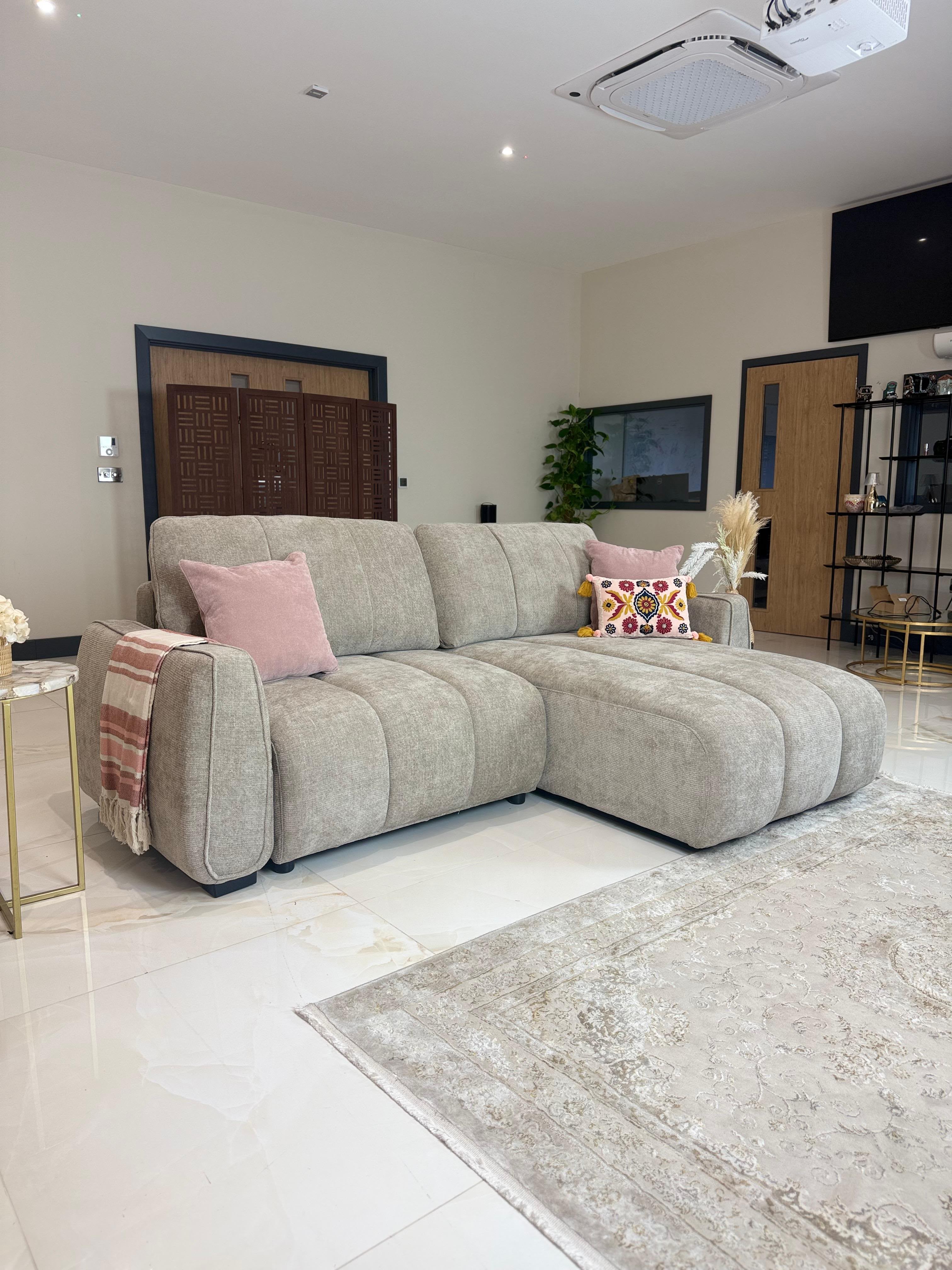 PORTLAND UNIVERSAL SOFABED-DOUBLE STORAGE-GREY or BEIGE or GREEN- uk delivery