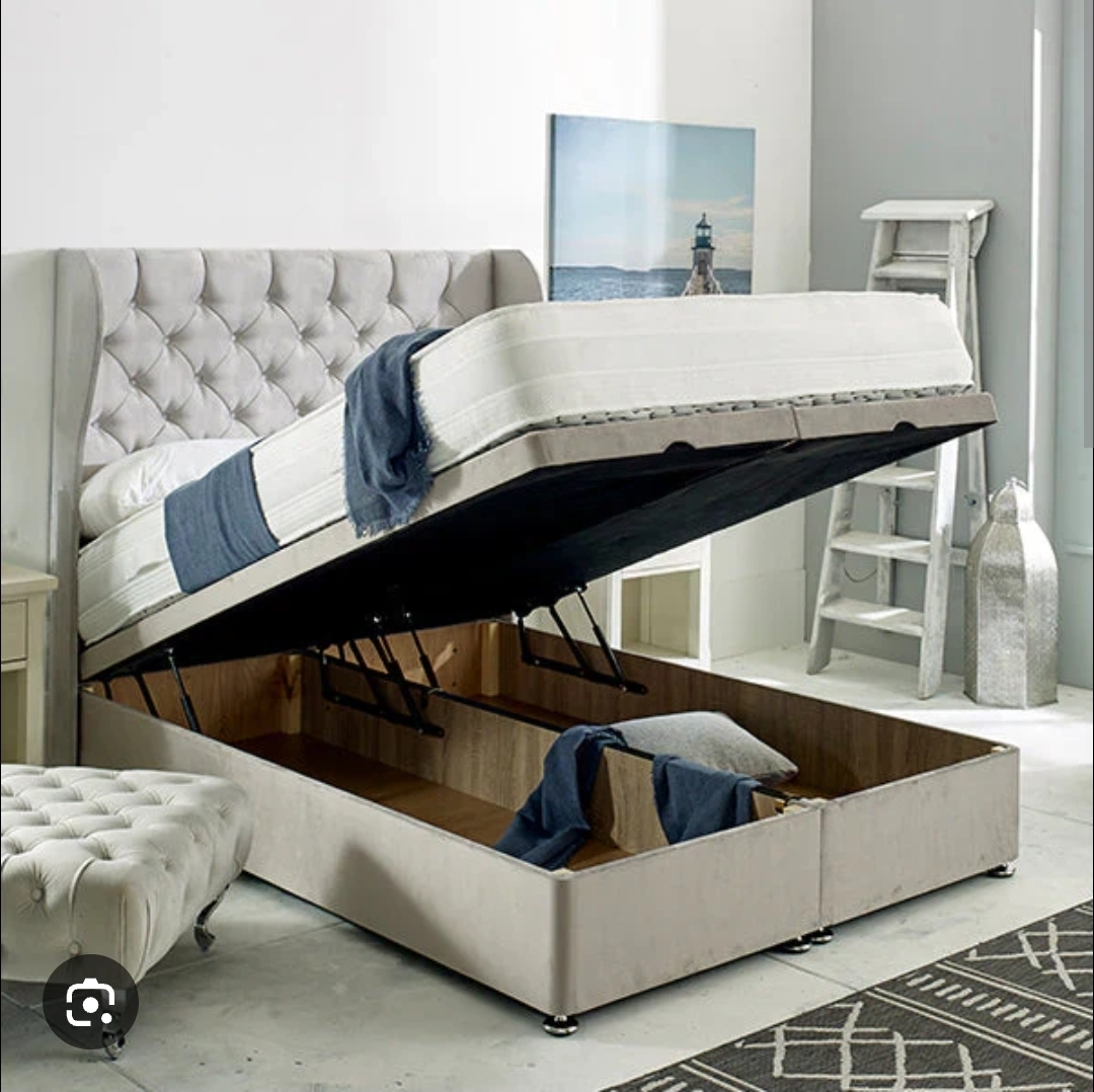Gas lift ottoman divan bed set