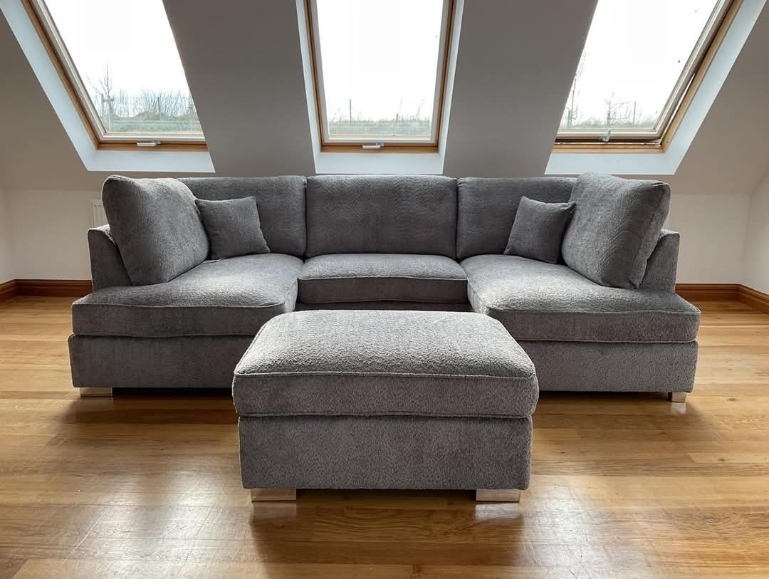 Carnaby U Shape Sofa + FREE Footstool - Made To Order In Any Colour & Size