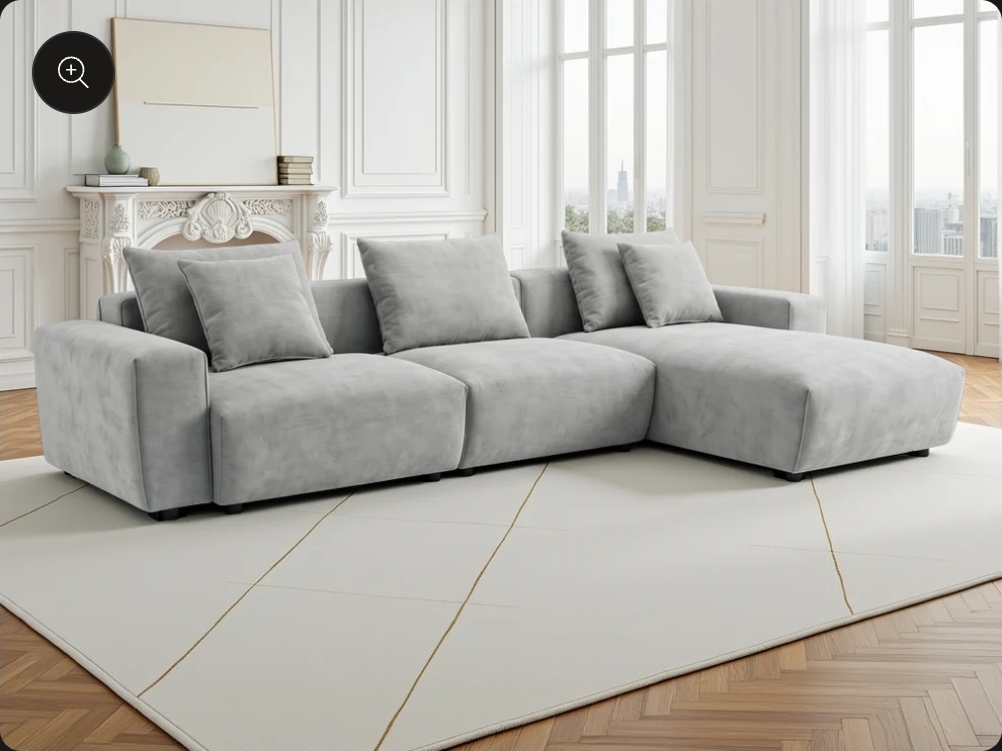 The Malibu Universal Corner Sofa L shape - grey or beige- uk delivery