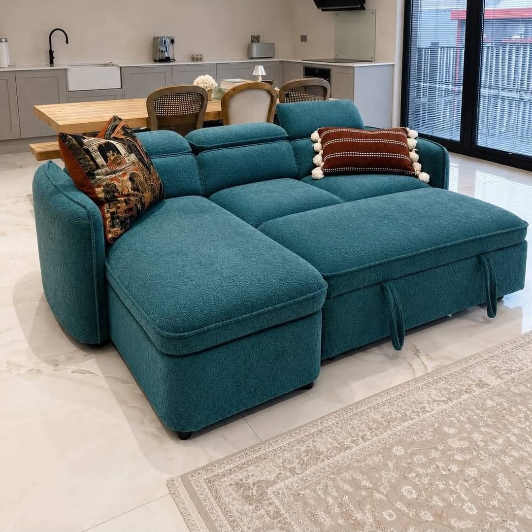Capri sofabed- universal- L shape sofabed-verity of colours-uk delivery