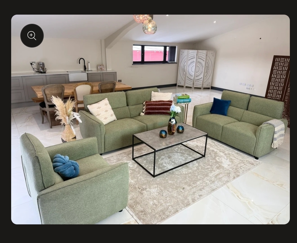 Ascot Sofa 3+2 seater collection- Colours- grey - charcoal- green - uk delivery Available