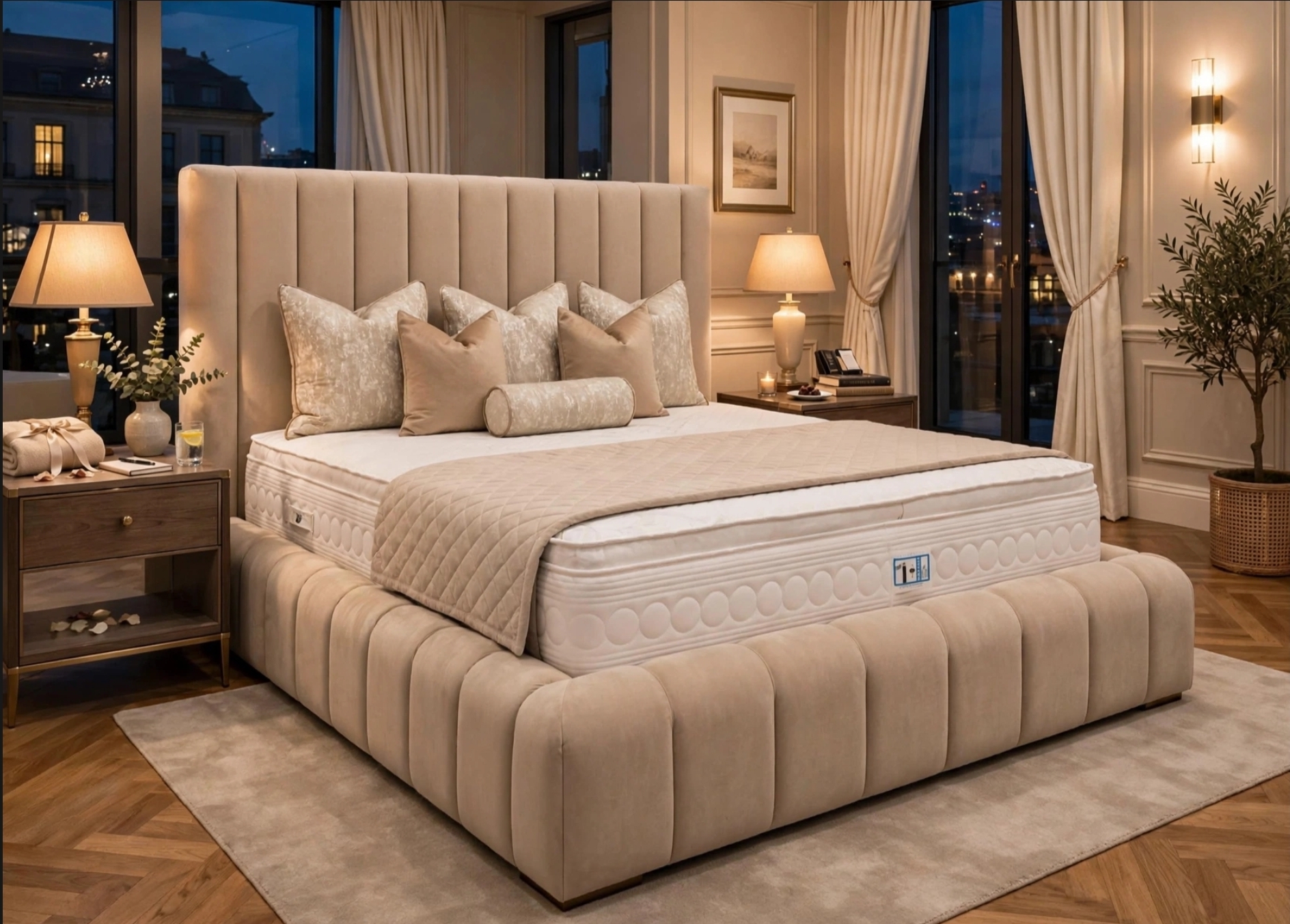 Zara Cloud Bed Frame - Luxury Bubble Puffy Bed | All Sizes Available