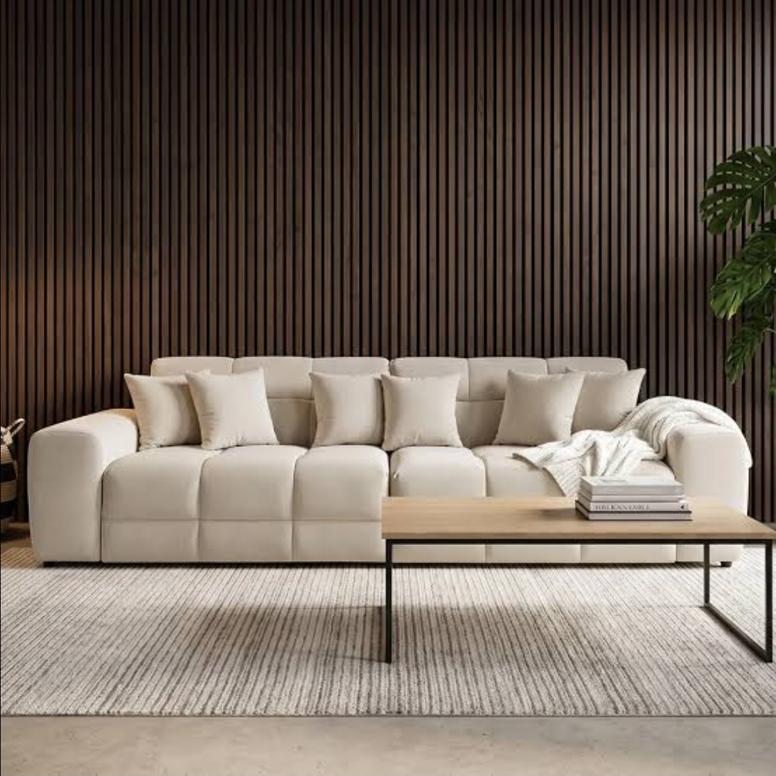 Jacob sofa- 4 seater sofa - Colours beige - black-grey - latte -  uk delivery